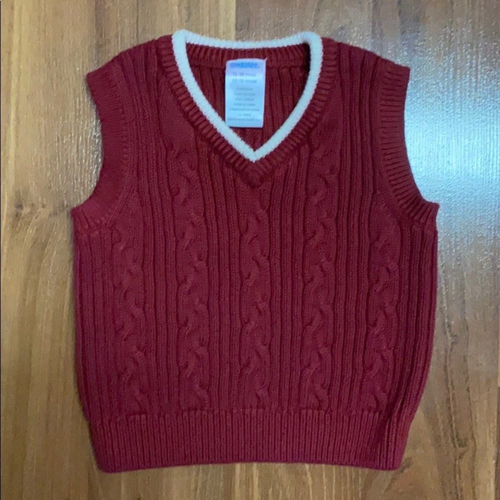 Gymboree Burgundy Sweater Vest